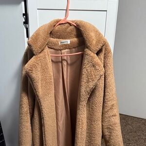 Cozy Tan Teddy Jacket